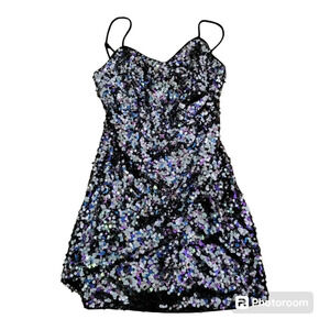 Lulus‎ wrap style all over sequence dress Womens Size M